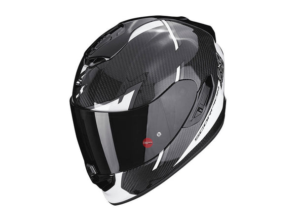 Scorpion EXO-1400 EVO Carbon Air Kendal Blk/Wht Road Helmet Size Small 56cm