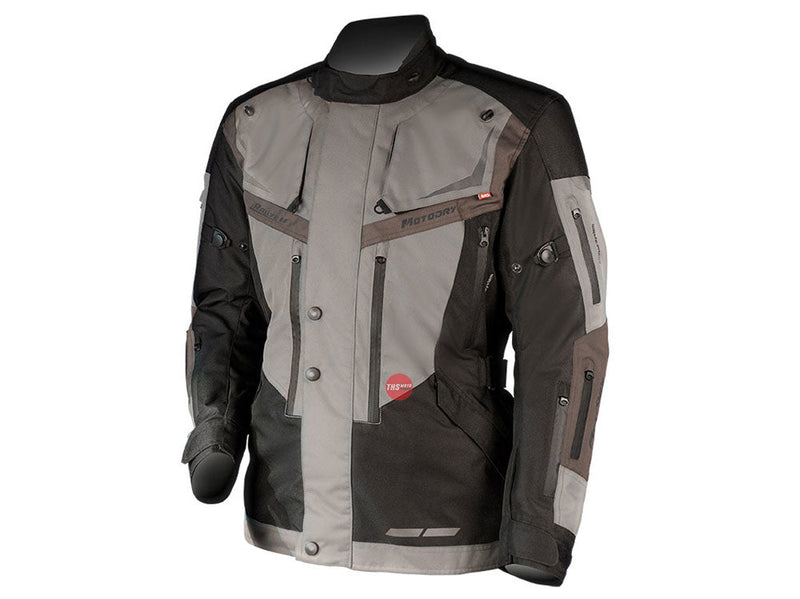 MotoDry 6XL Stout Rally 2 Jacket Black/Brown Motodry