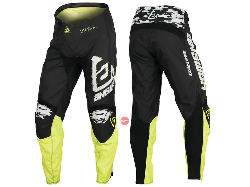 Answer Syncron Meltdown MX Pant Gray / HyperAcid / Black A23.5 Size Youth 22"