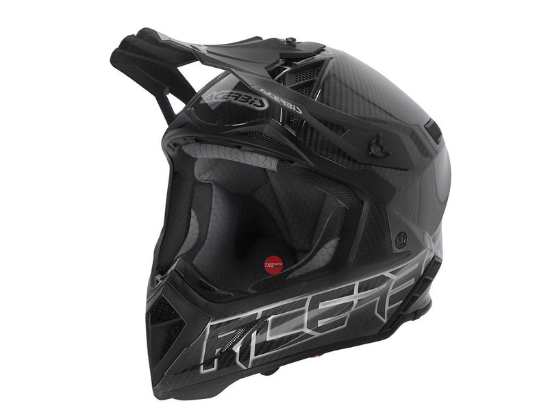 Acerbis Steel Carbon Black/Grey MX Helmet Size 2XL 63 64cm