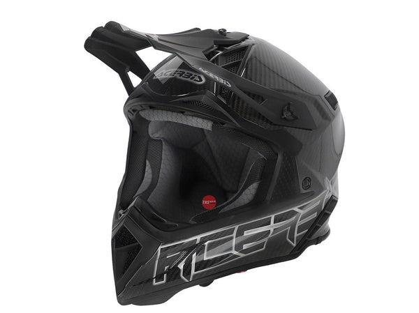 Acerbis Steel Carbon Black/Grey MX Helmet Size Large 59 60cm