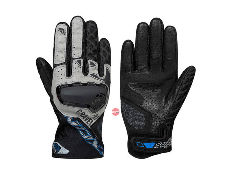 Ixon Gravel Air Black Grey Blue Road Gloves Size XL