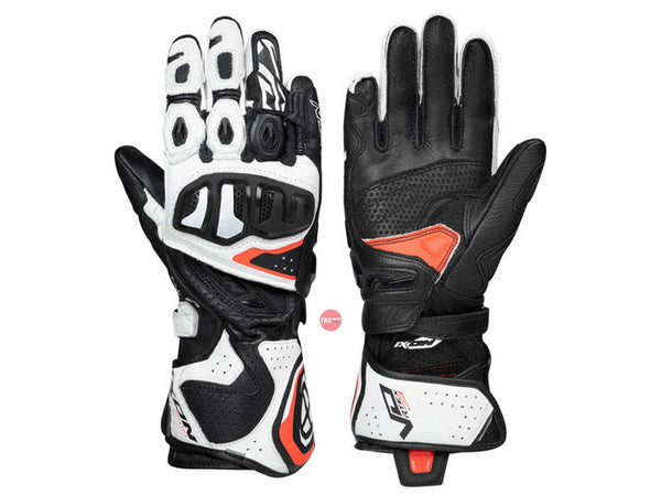 Ixon Vortex Black White Road Gloves Size 2XL