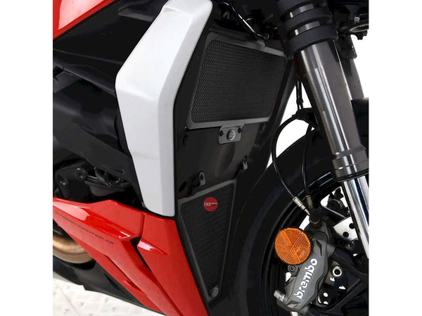 R&G Radiator Guard 2 piece Ducati S/fighter V2 2022 Black R&G