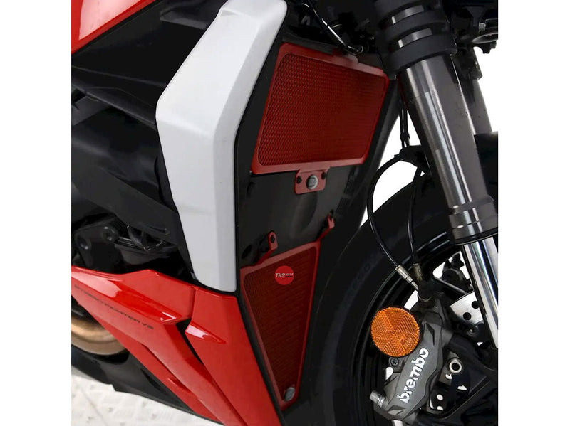 R&G Radiator Guard 2 piece Ducati S/fighter V2 2022 Red R&G