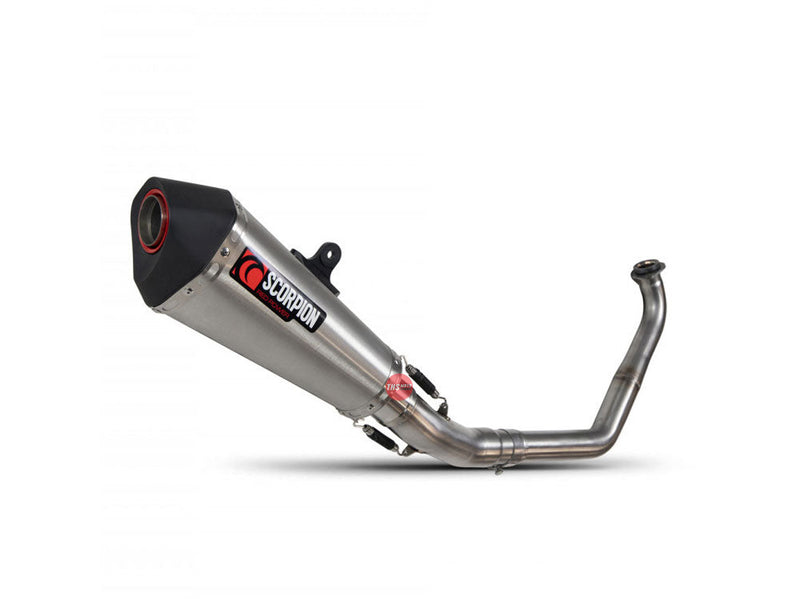 Scorpion YZF-R125 Serket Taper Full System Brushed Stainless Steel Sleeve 2019-2020