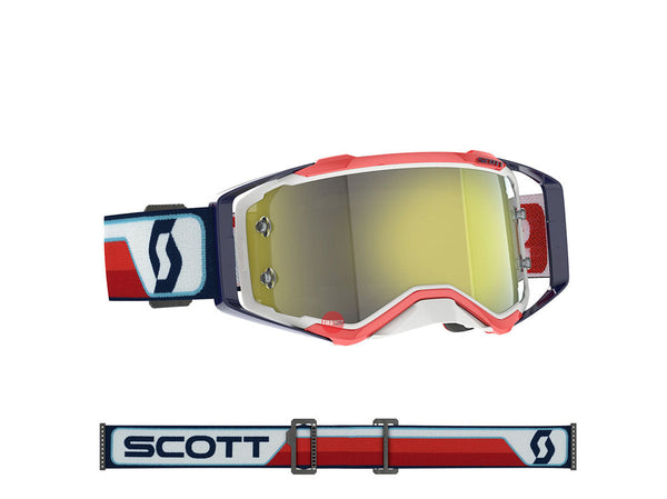 Scott Prospect Goggle Red/White Yellow Chrome Works Lens