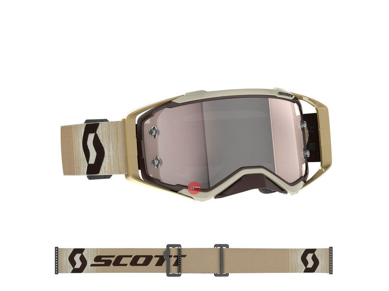 Scott Prospect Goggle Beige/Brown Silver Chrome Works Lens