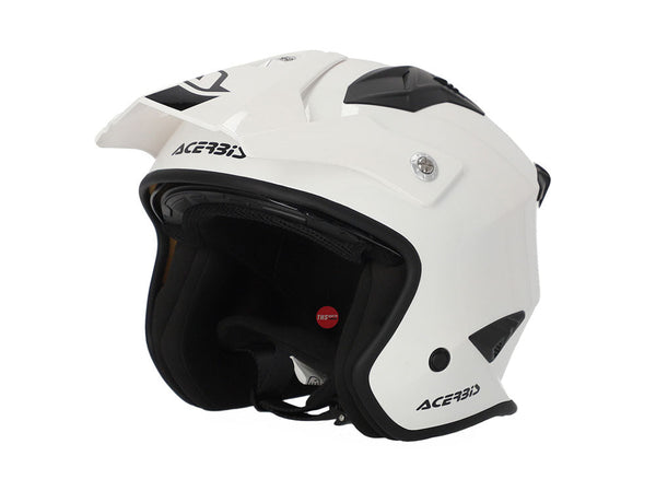 Acerbis Jet Aria ECE 22-06 White Open Face Helmet Size Large 60cm