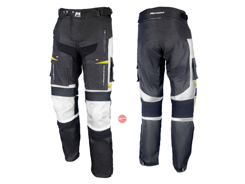 MotoDry S Advent-Tour Trekker Pants Blk/Gry/Flu