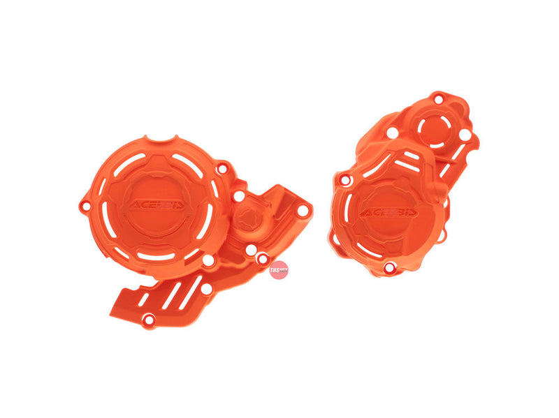 Acerbis X-power Engine Case Cover Kit KTM 250/350 EXC-F 2024 Orange