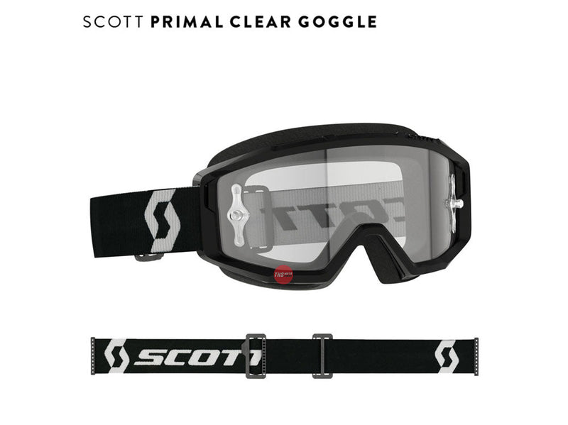 Scott Primal Goggle Clear Black/White Lens