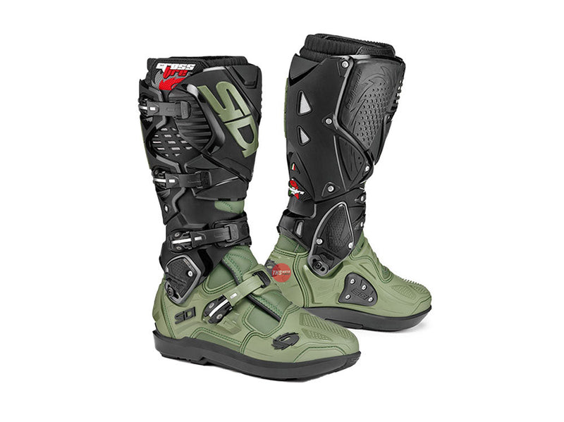 Sidi Crossfire 3 SRS 44 Army/Black MX boots