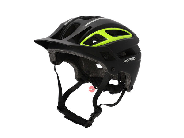 Acerbis L-XL Doublep MTB Helmet Black Yellow Fluro