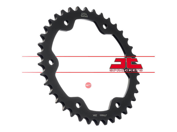 JT Sprockets Rear Steel T38 #525 Black Zinc JTR893.38ZBK