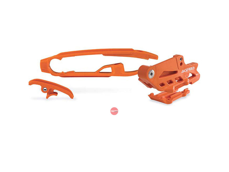 Acerbis 26132 KTM GasGas Husqvarna Orange Chain Guide Block & Slider Kit