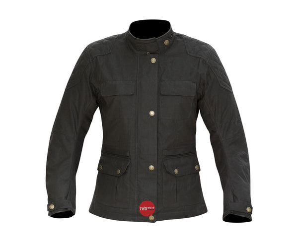 Merlin Buxton Ladies Wax Jacket Black Xs -