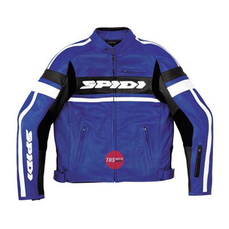 Spidi Scarface Leath Wind Jkt Blue 50