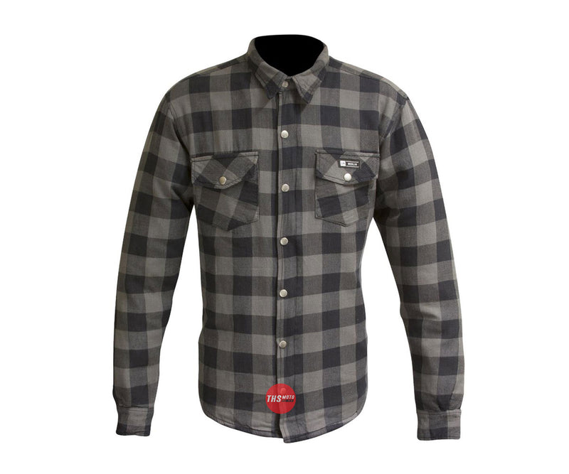 Merlin Axe Checkered Shirt Grey 2XL