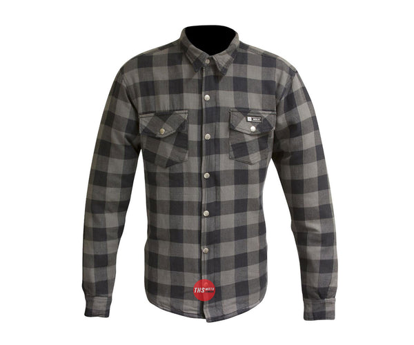 Merlin Axe Checkered Shirt Grey Medium