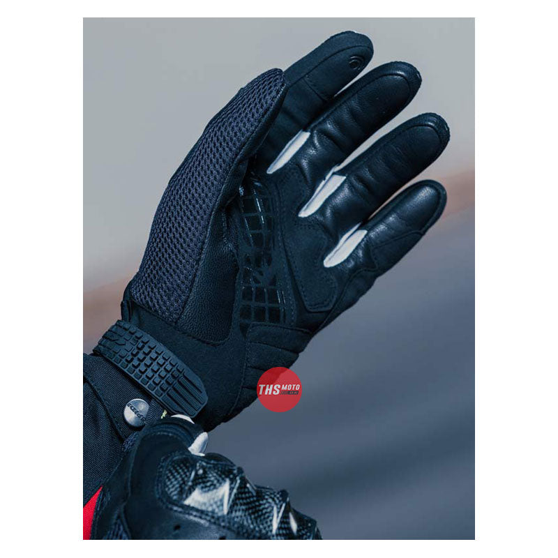 Spidi Gloves G-Carbon Leather Short Black/White 2XL