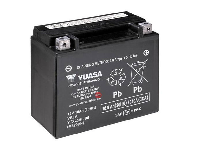 Yuasa YTX20HL-BS NonDG Sealed Battery Made USA Alt YTX20LBS ^