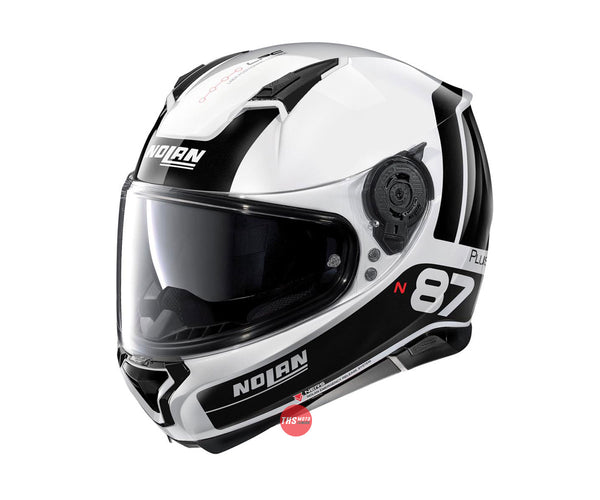 Nolan Helmet N87 Plus Distinctive Metal White/Black X-Small