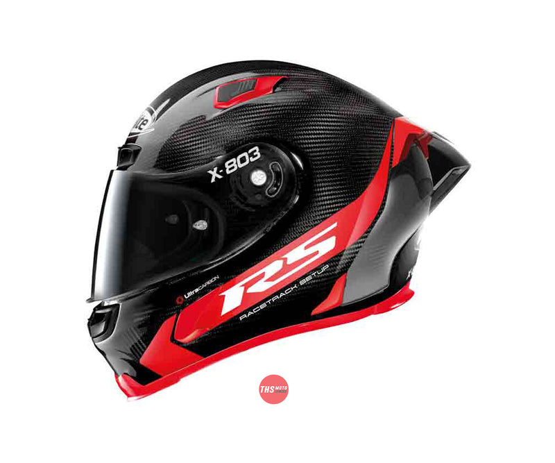 Nolan Helmet X803Rs Ultra Carbon Hot Lap Carbon/Red XXL