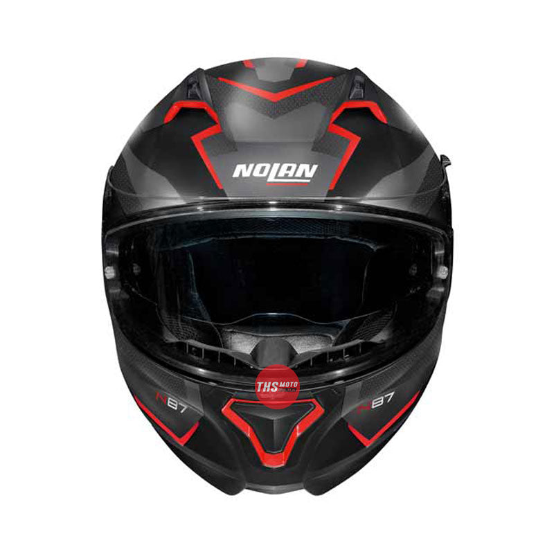 Nolan Helmet N87 Plus Overland Flat Black/Red X-Small