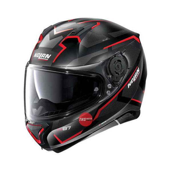 Nolan Helmet N87 Plus Overland Flat Black/Red X-Small