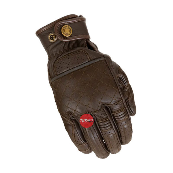 Merlin Stewart Leather Gloves Brown Medium