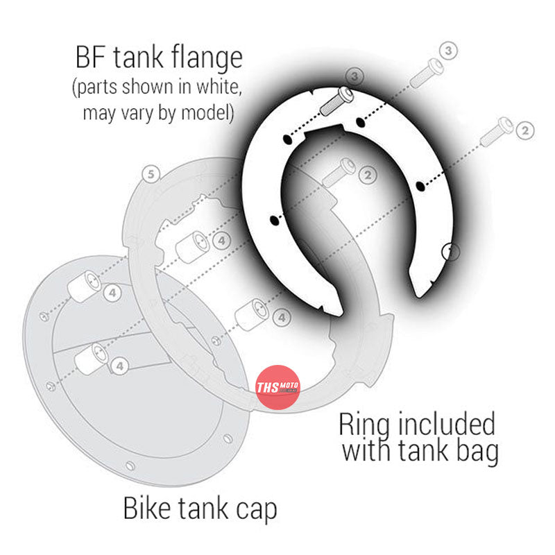 Givi Tanklock Flange Yamaha Tenere 700 World Raid '22-> (Ltd Bags Only)