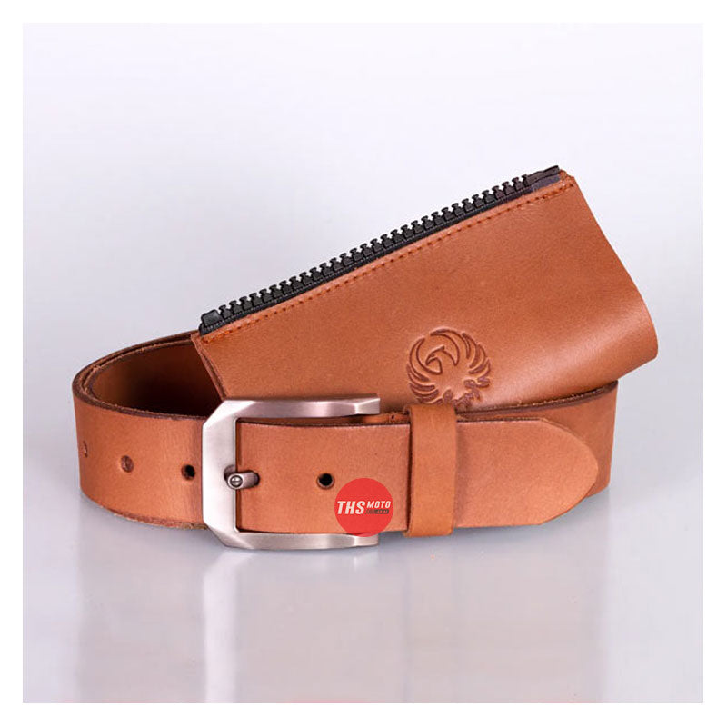 Merlin Belt With Jacket Connecting Zip Leather Brown Size 8-10 Lady