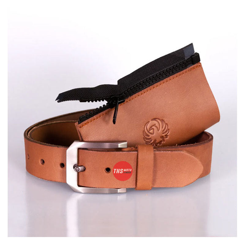 Merlin Belt With Jacket Connecting Zip Leather Brown Size 38-40 Man