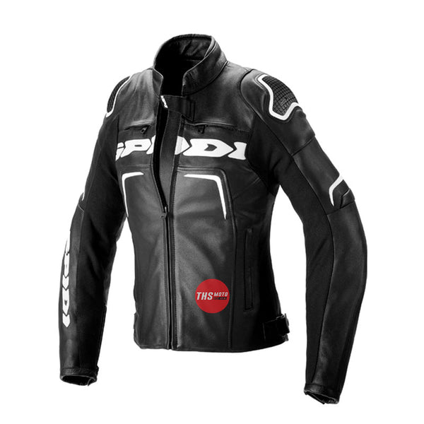 Spidi Jacket Leather Evorider 2 Lady Black/White 46