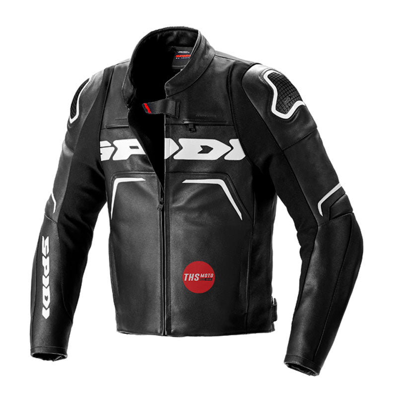 Spidi Jacket Leather Evorider 2 Black/White 58