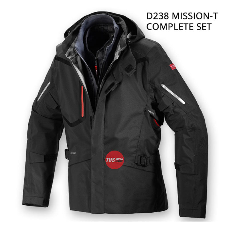 Spidi Mission-T Jacket (Complete) Black Large