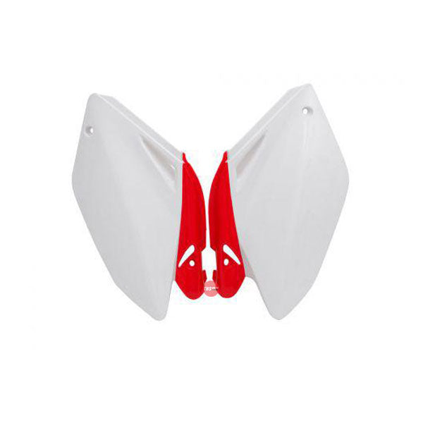 Rtech Sidepanels CRF250R 04-05 White Red HO03635W