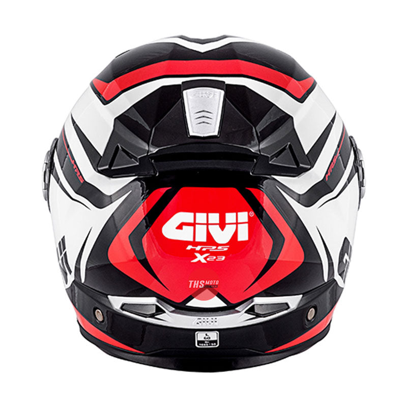 Givi X23 Sydney Flip Front Helmet Black/White/Red 63/2XL