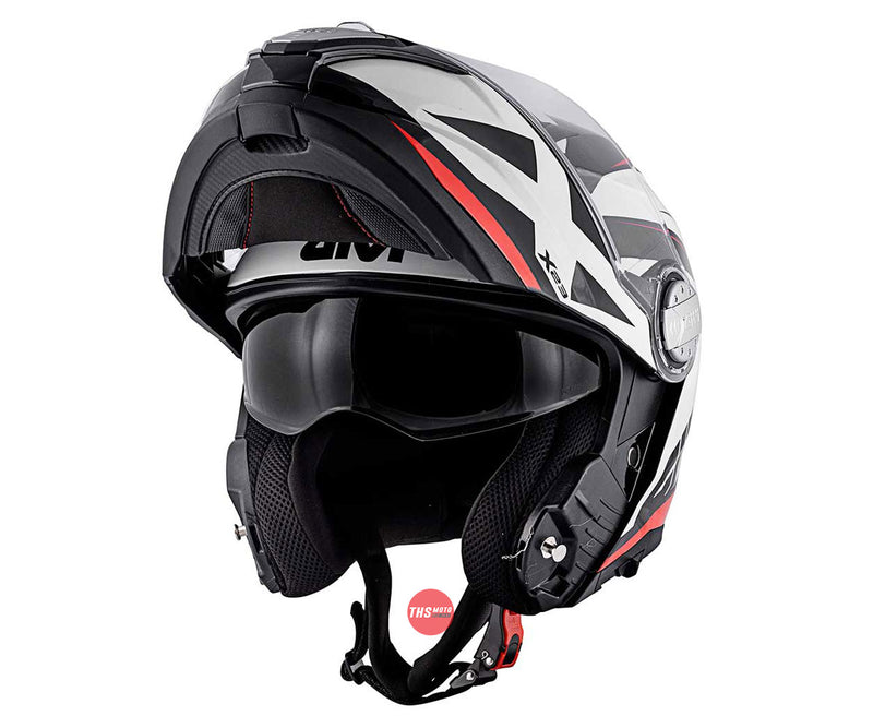 Givi X23 Sydney Flip Front Helmet Black/White/Red 63/2XL