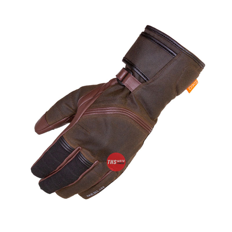 Merlin Ranger Long Wax Gloves Brown Large