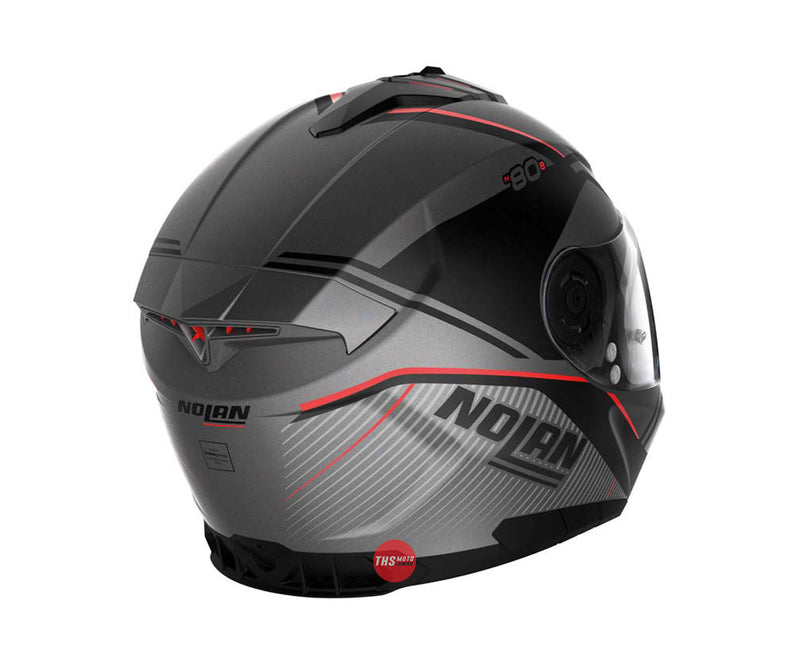 Nolan Helmet N80-8 Astute N-Com Flat Lava Grey Medium