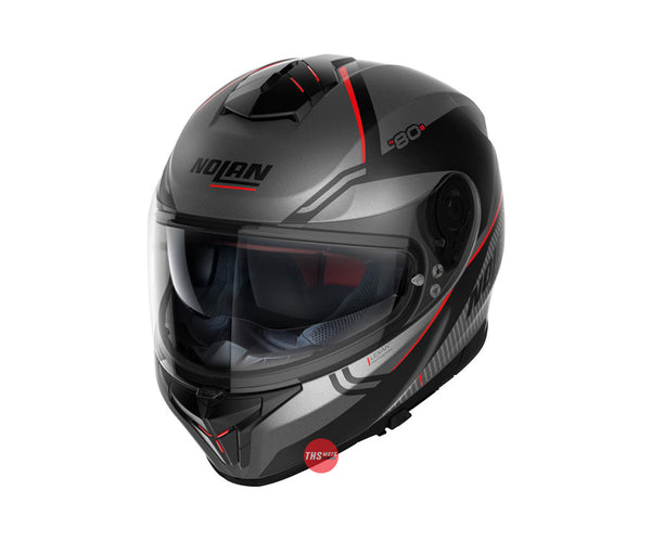 Nolan Helmet N80-8 Astute N-Com Flat Lava Grey 2XL