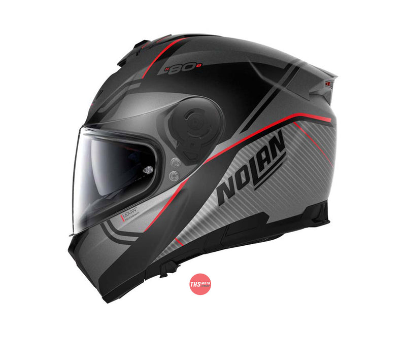 Nolan Helmet N80-8 Astute N-Com Flat Lava Grey 2XL