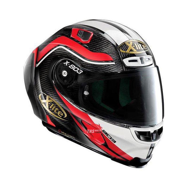 Nolan Helmet X803Rs Ultra C. Carbon/White/Red 50 Anni XLarge