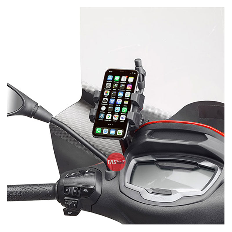 Givi Easy Clip Ph/Gps/Radar Detector Holder 52-85mm Wide With Uni Mount