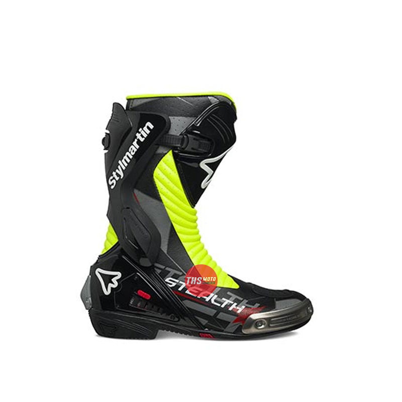 Stylmartin Stealth Evo Racing Boots Black / Fluro 43