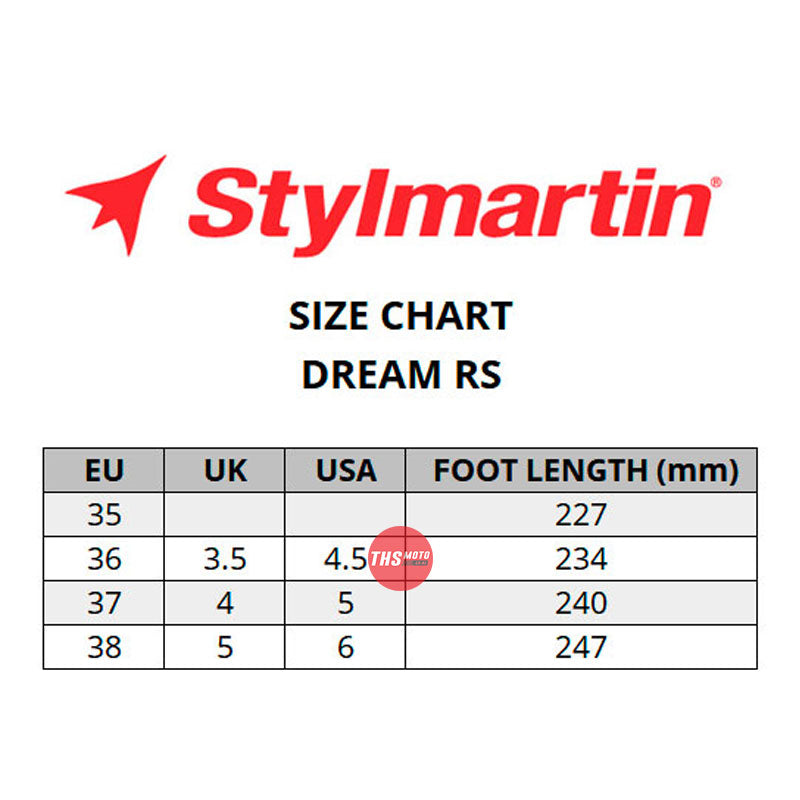 Stylmartin Dream Rs Youth Road Race Boot White/Green/Red 36