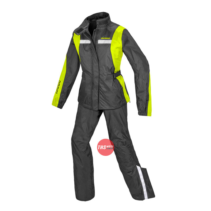 Spidi Waterproof Touring Suit Lady Black/Fluro Medium