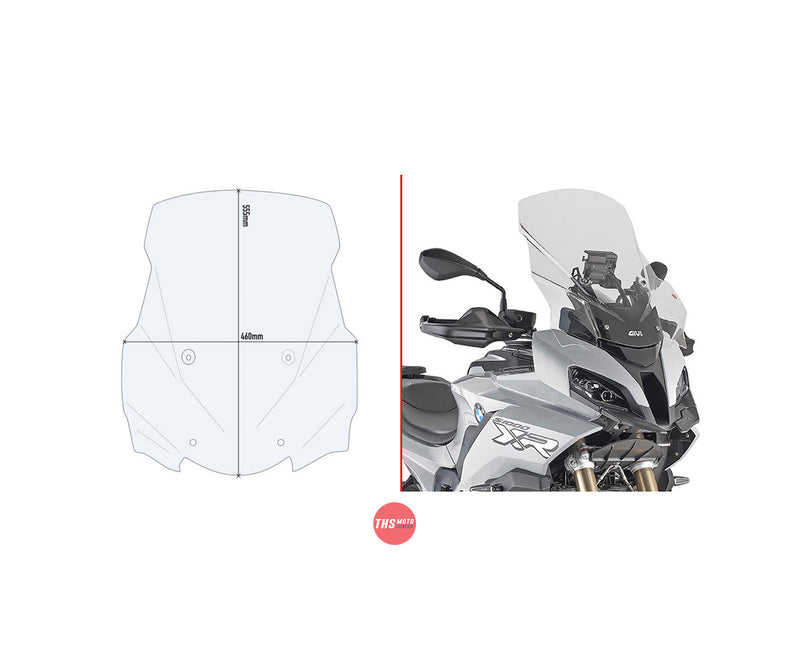 Givi Screen Bmw S 1000 Xr '20-> Clear 55.5X46cm